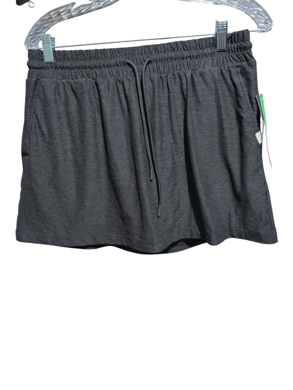 Athletic Works Charcoal Gray Athletic Skort Shorts Built-In Liner M NWT